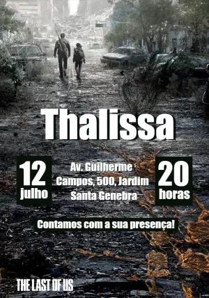 Convite Aniversário The Last of Us para Editar Online