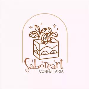 Logo Editável para Confeitaria com Ramo para Editar
