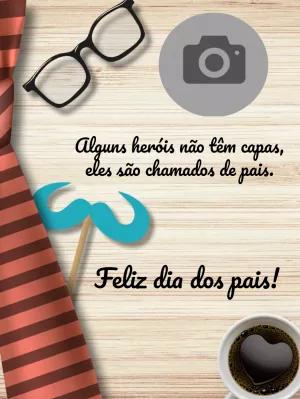 Cartão de Dia dos Pais com Foto para Editar Online