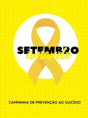 Post Setembro Amarelo com Laço Amarelo para Editar Online