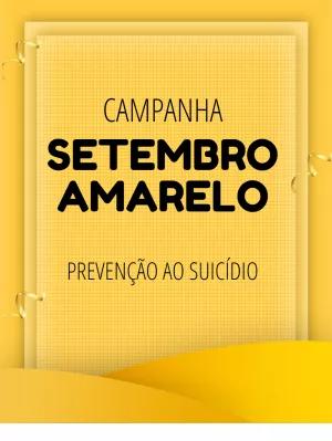 Post Setembro Amarelo Editável Online para Campanha