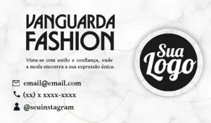 Cartão de Visita Mármore para Loja de Moda para Editar Online