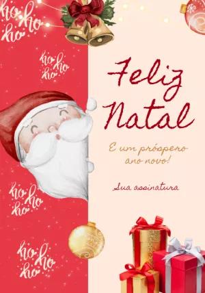 Cartão de Natal com Papai Noel para Editar Online