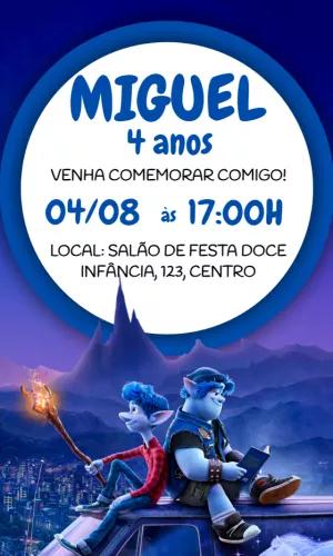 Convite Aniversário Dois Irmãos Editável Online