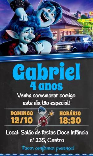 Convite Aniversário Dois Irmãos com Personagens para Editar