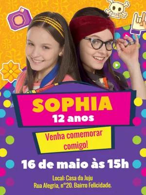 Convite Aniversário Cúmplices de um Resgate para Editar Online