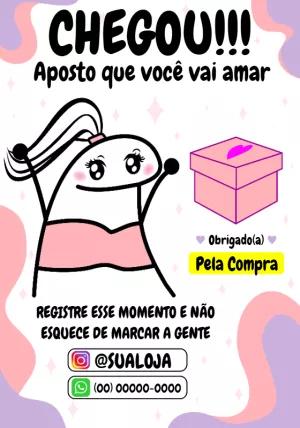 Cartão de Agradecimento Flork para Loja Editável Online