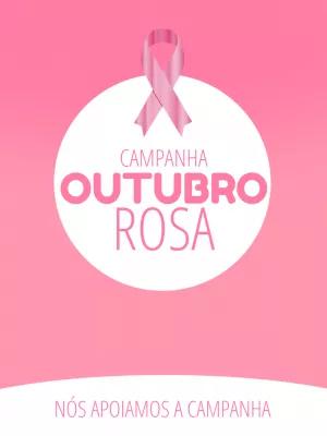 Arte para Campanha Outubro Rosa Editável Online
