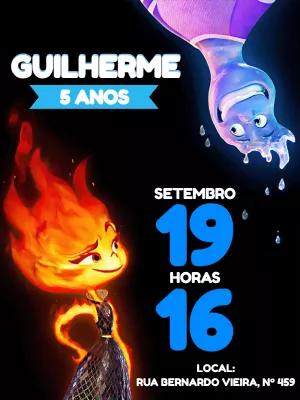 Convite de Aniversário Elementos para Editar Online