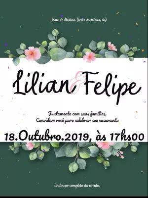 Convite de Casamento Floral com Eucalipto para Editar