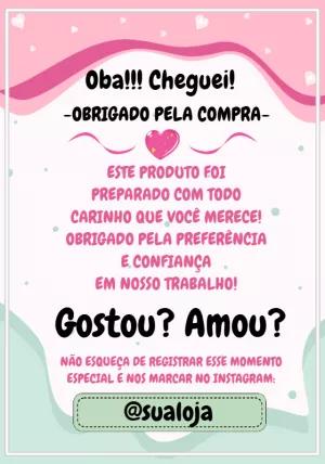 Cartão de Agradecimento para Cliente Rosa para Editar Online