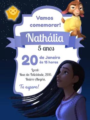 Convite Aniversário Wish o Poder dos Desejos para Editar Online