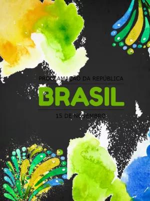 Post Proclamação da República com Aquarela para Editar