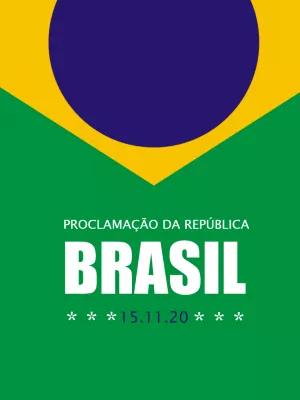 Arte Proclamação da República do Brasil para Editar Online