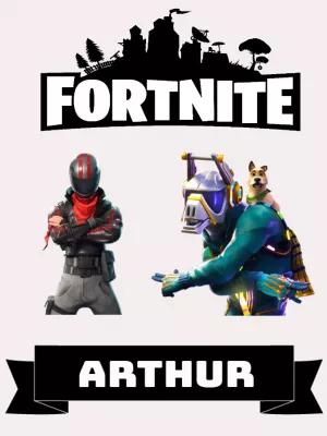 Topo de Bolo Fortnite com Personagens para Editar e Imprimir