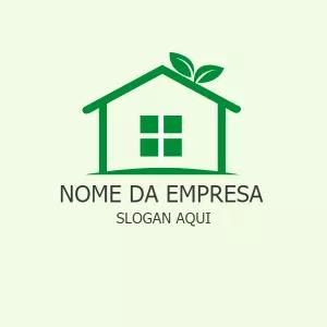 Logotipo Casa Verde Sustentável para Editar Online