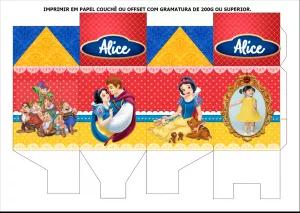 Caixa Milk Branca de Neve com Foto para Editar Online