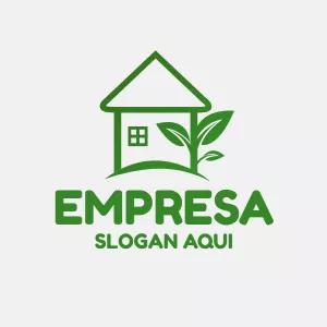Logo Natureza e Casa para Editar Online para sua Empresa