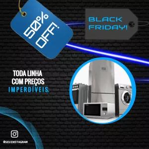 Post Black Friday de Eletrodomésticos com Foto para Editar