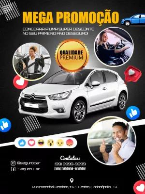 Post de Seguro de Carro com Mega Promoção para Editar