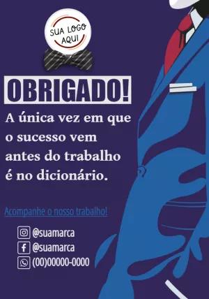 Cartão de Agradecimento Profissional para Editar Online