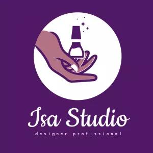 Logo Manicure Profissional Editável para seu Negócio