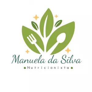 Logo Nutricionista com Folhas Verdes para Editar Online
