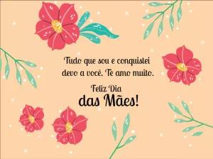 Cartão Dia das Mães Floral para Editar Online