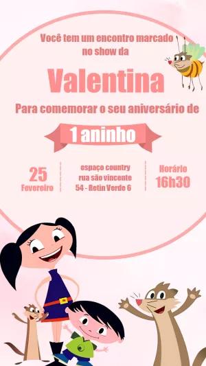 Convite de Aniversário Show da Luna para Editar Online