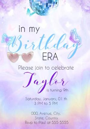 Singer Era Birthday Invitation to Edit and Customize Online
