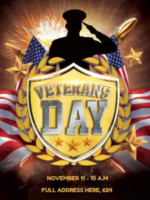 Editable Veterans Day Invitation Template to Customize