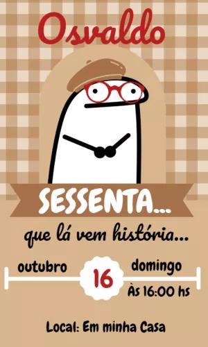 Convite de Aniversário Flork Meme Engraçado para Editar Online