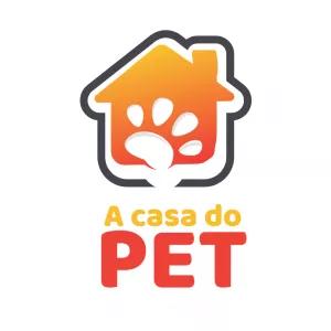Logo Petshop com Casa e Patinha para Editar Online