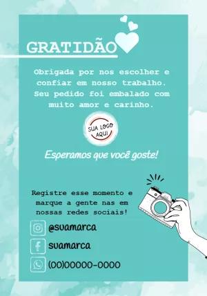 Cartão de Agradecimento Fotografia Moderno para Editar Online
