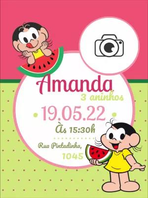 Convite Aniversário Magali com Foto para Editar Online