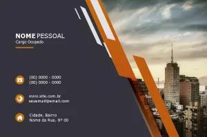 Cartão de Visita Profissional Abstrato para Editar Online