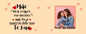 Arte Editável para Caneca de Mãe com Foto para Personalizar