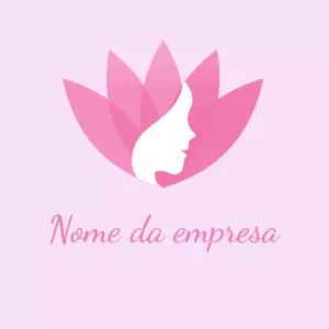 Logo de Beleza e Estética com Flor de Lótus para Editar Online