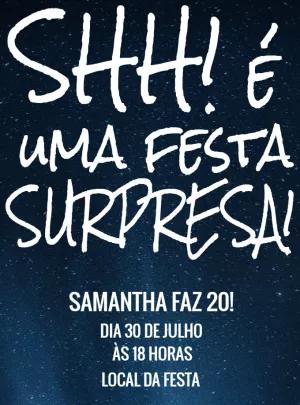 Convite Aniversário Surpresa Estrelado para Editar Online