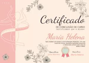 Certificado Profissional de Massagem Floral para Editar Online