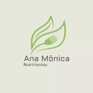Logo Editável para Nutricionista com Folhas para Editar