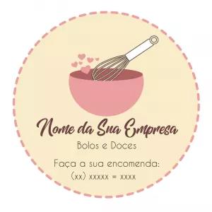 Logo para Doceria e Confeitaria Editável Online para Baixar