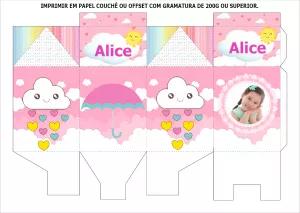 Caixa Milk Chuva de Amor com Foto para Editar Online