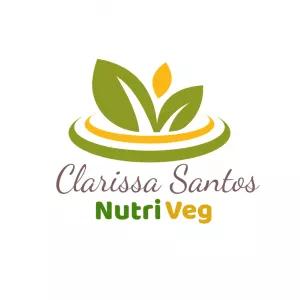 Logo Nutrição Vegana com Folhas para Editar Online