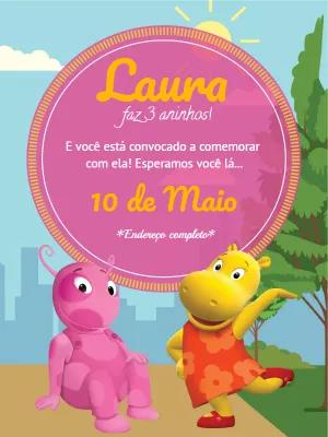 Convite de Aniversário Backyardigans para Editar Online