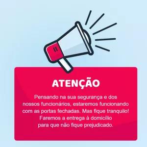 Post Comunicado de Delivery com Megafone para Editar Online