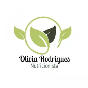 Logo Editável para Nutricionista com Folhas Verdes