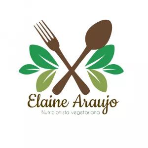 Logo Nutricionista com Folhas e Talheres para Editar Online