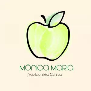 Logo Nutricionista com Maçã Aquarela para Editar Online