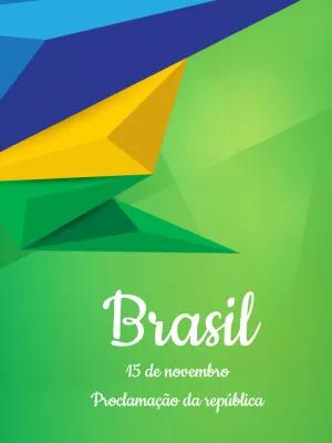 Post Proclamação da República Geométrico para Editar Online